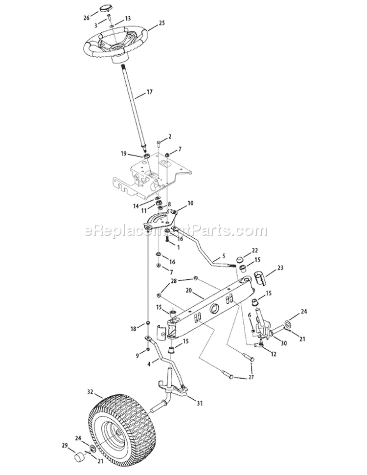 Page I Diagram and Parts List for 13AX615G055 2008 Yard Man Lawn Tractor